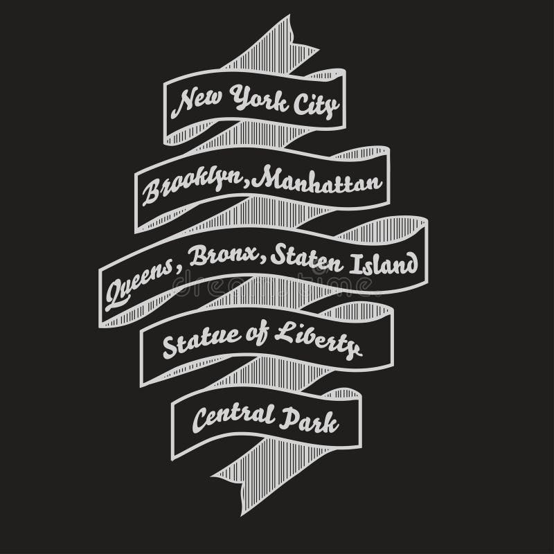 Tipografia della maglietta di New York, stampa di modo del nyc Vettore illustrazione vettoriale Tipografia della maglietta di New York, stampa di modo del nyc Vettore illustrazione vettoriale
