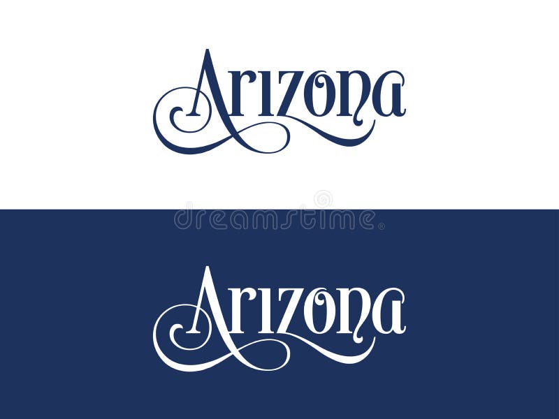 A tipografia Dos EUA o Arizona indica ilustração escrita à mão no oficial U S Cores do estado ilustração do vetor A tipografia Dos EUA o Arizona indica ilustração escrita à mão no oficial U S Cores do estado ilustração do vetor