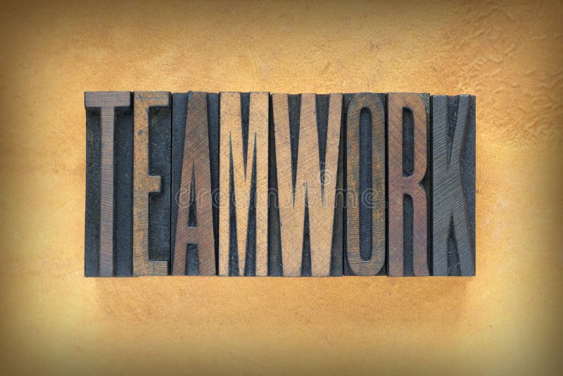 Trabalho de Equipa Tipografia imagens de stock royalty free