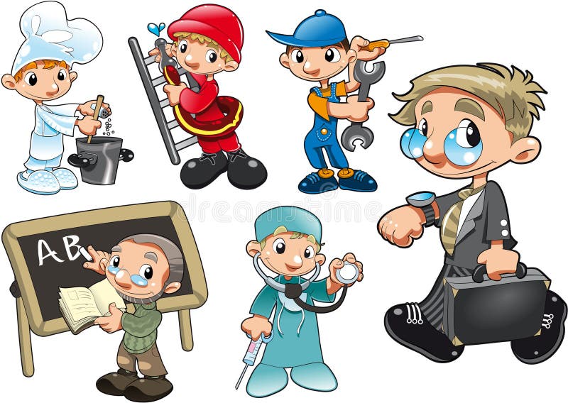 Tipos de trabajador ilustración del vector Tipos de trabajador ilustración del vector