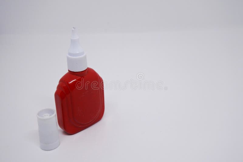 Tipp-Ex correction fluid with a red container serves to cover or erase errors in writing using a pen. Tipp-Ex correction fluid with a red container serves to cover or erase errors in writing using a pen