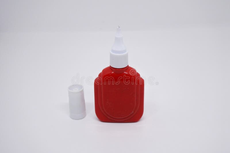 Tipp-Ex correction fluid with a red container serves to cover or erase errors in writing using a pen. Tipp-Ex correction fluid with a red container serves to cover or erase errors in writing using a pen