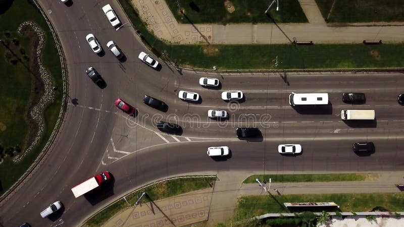 Tir a?rien de bourdon de rond point occup?