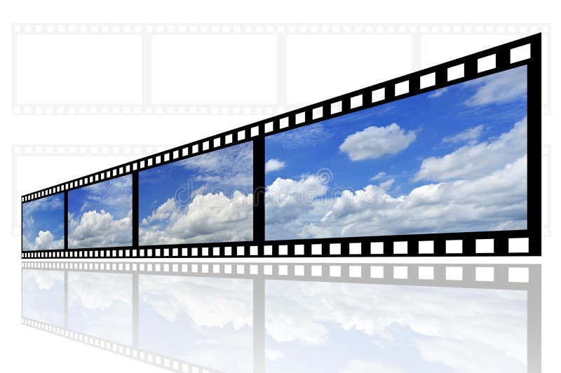 Tira bonita da película ilustração stock Tira bonita da película ilustração stock