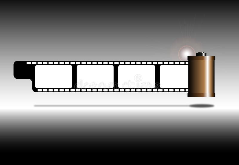 Tira de la película de la foto stock de ilustración Tira de la película de la foto stock de ilustración
