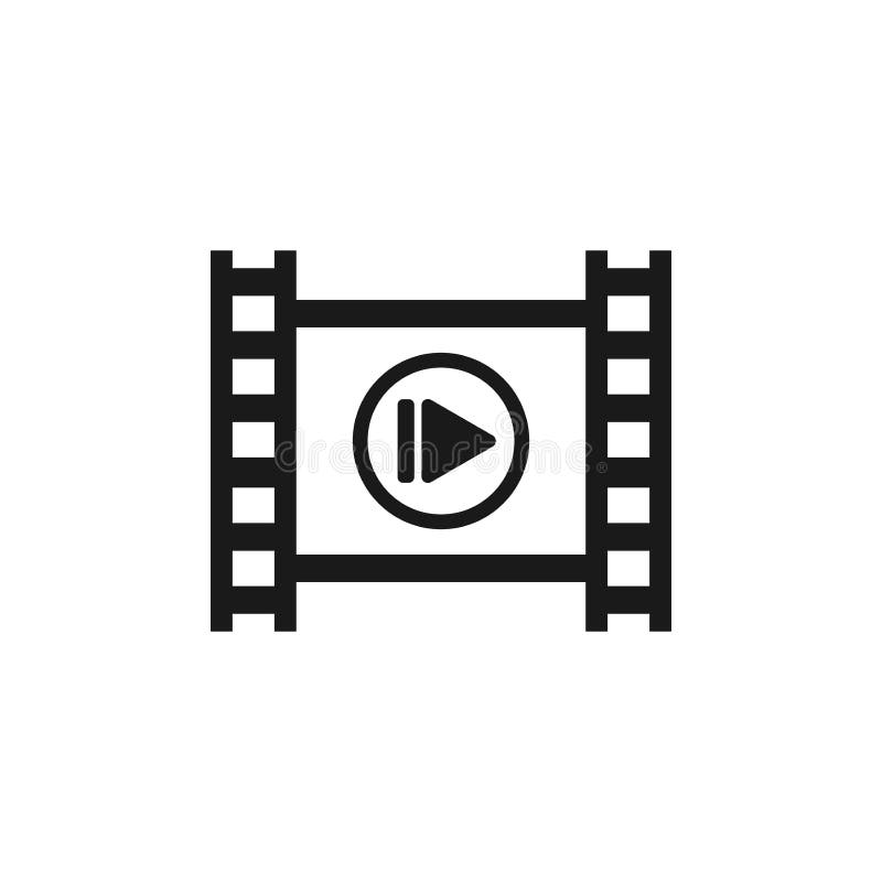 Tira de la película fotográfica con símbolo del juego libre illustration Tira de la película fotográfica con símbolo del juego libre illustration