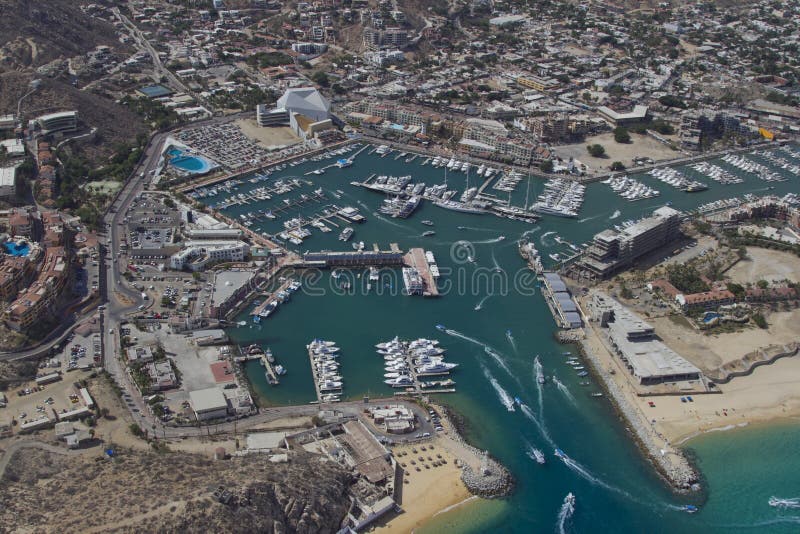 Tirado del aire en Los Cabos foto de archivo Tirado del aire en Los Cabos foto de archivo