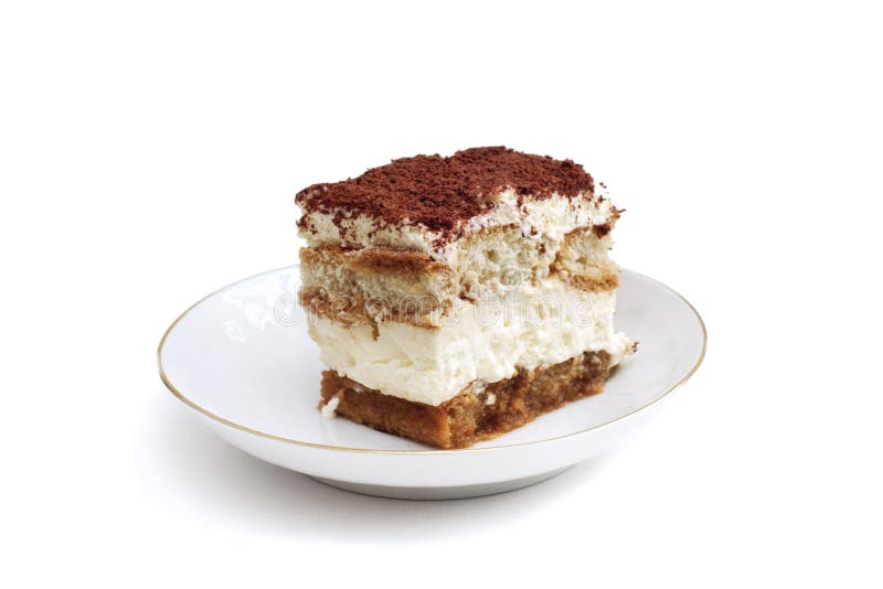 Tiramisu caseiro imagem de stock