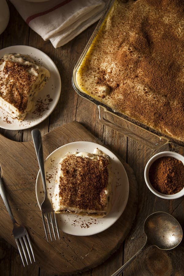 Tiramisu Caseiro para a Sobremesa imagem de stock royalty free