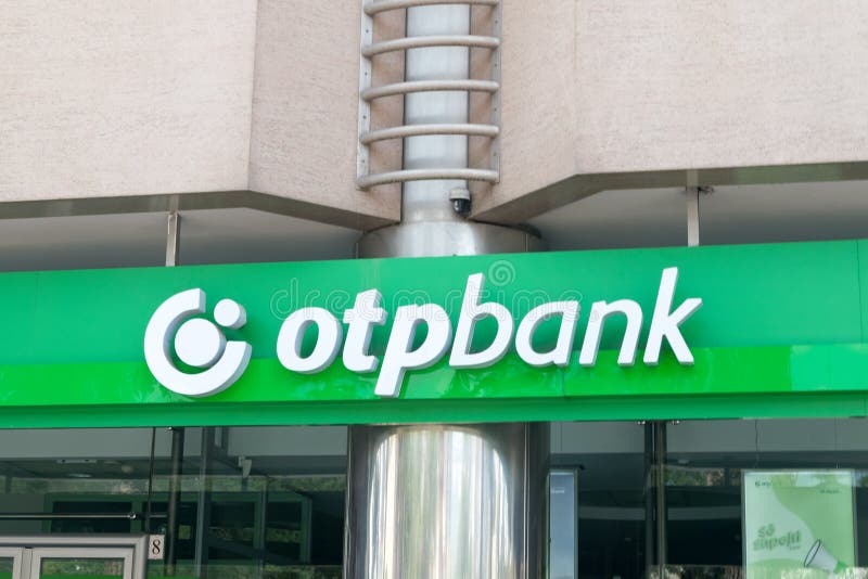 OTP Bank logo. OTP Bank Group is the largest commercial bank of Hungary