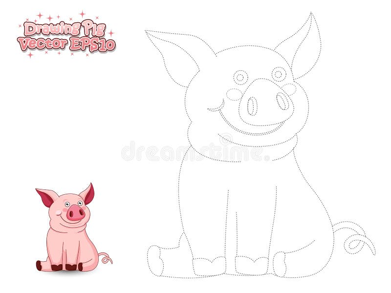 Desenhar e pintar unicórnio bonito dos desenhos animados. jogo educativo  para crianças. ilustração vetorial com personagens de animais de desenho  animado