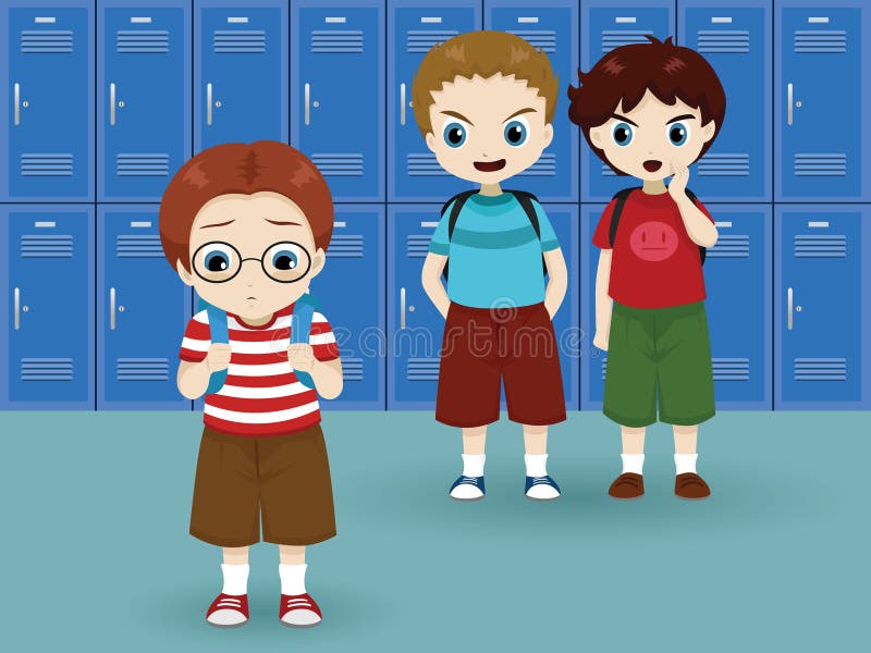 Tiranizar da escola ilustração royalty free Tiranizar da escola ilustração royalty free