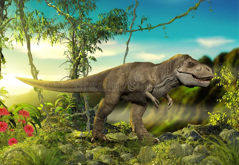 Tiranossauro predador perigoso Rex Prehistoric
