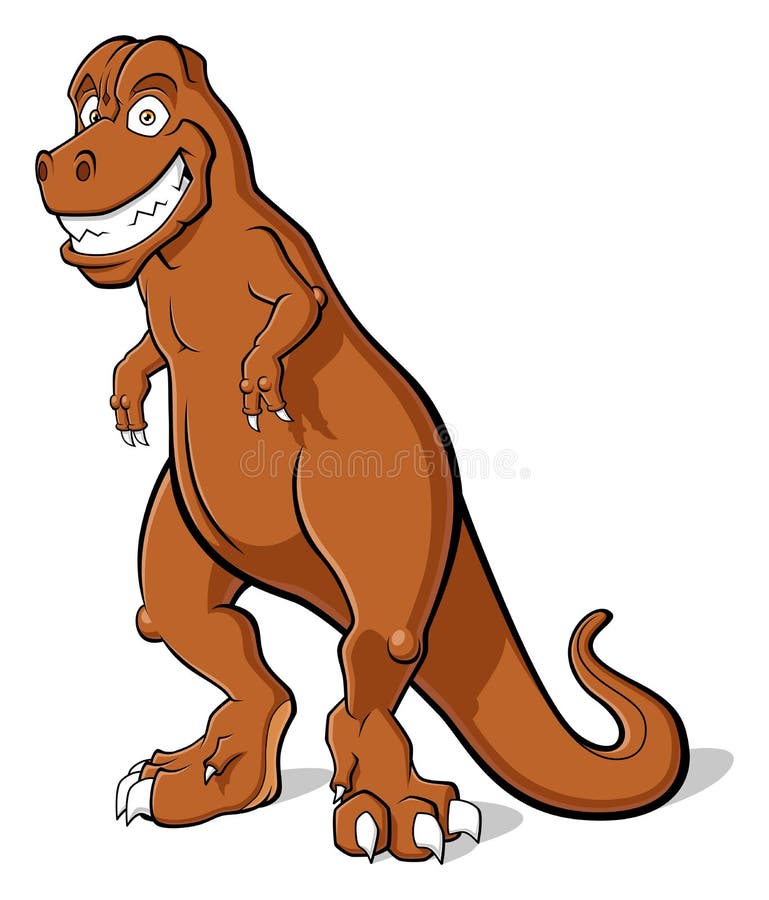 Ícone de desenho animado do tiranossauro rex dinossauro bebê fofo isolado  no fundo branco