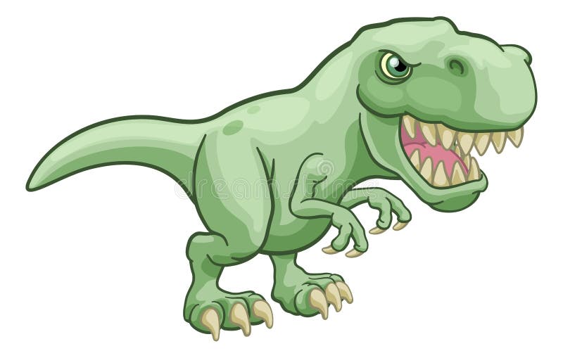 Tiranossauro. T. Personagem De Desenho Animado De Dinossauro Rex