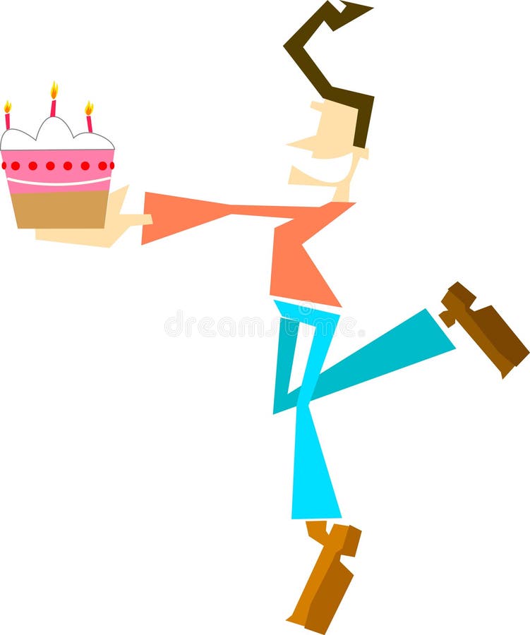 Tirante che mostra la torta royalty illustrazione gratis Tirante che mostra la torta royalty illustrazione gratis