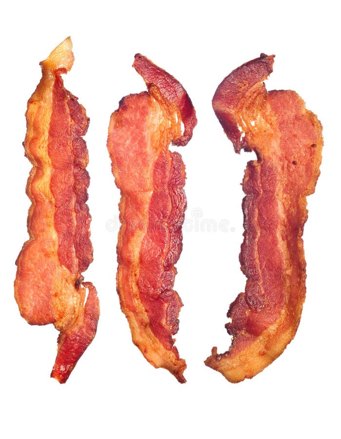 Tiras de tocino cocinadas imágenes de archivo libres de regalías Tiras de tocino cocinadas imágenes de archivo libres de regalías