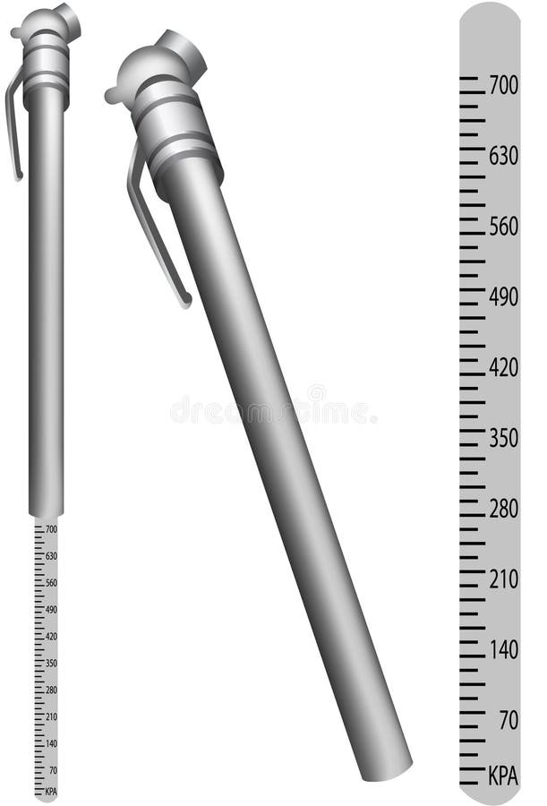 Tire Pressure Gauge royalty free illustration Tire Pressure Gauge royalty free illustration