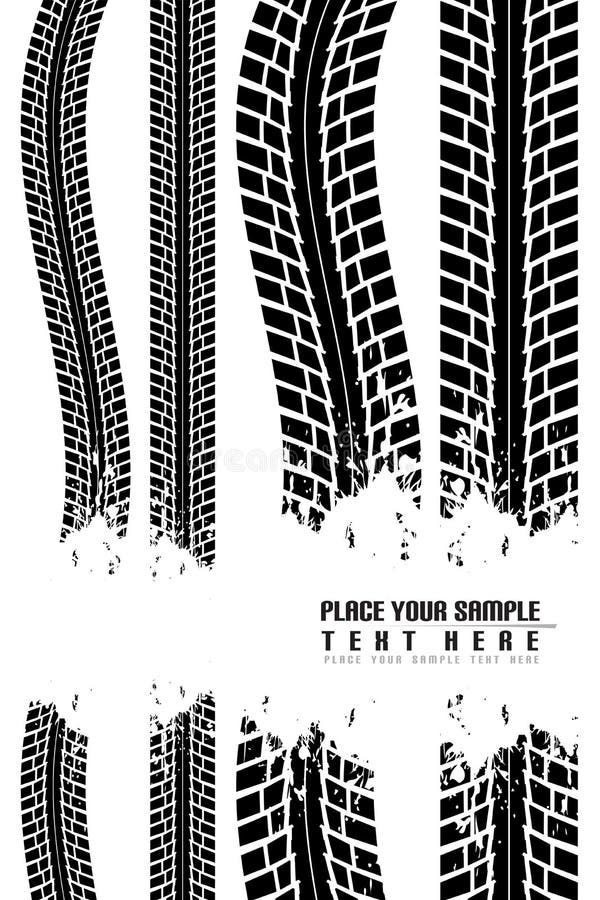 Tire prints vector