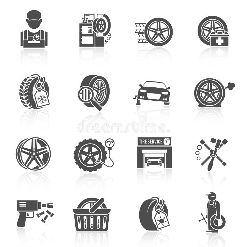 Dashboard and auto icons stock vector. Illustration of pictogram - 28550102