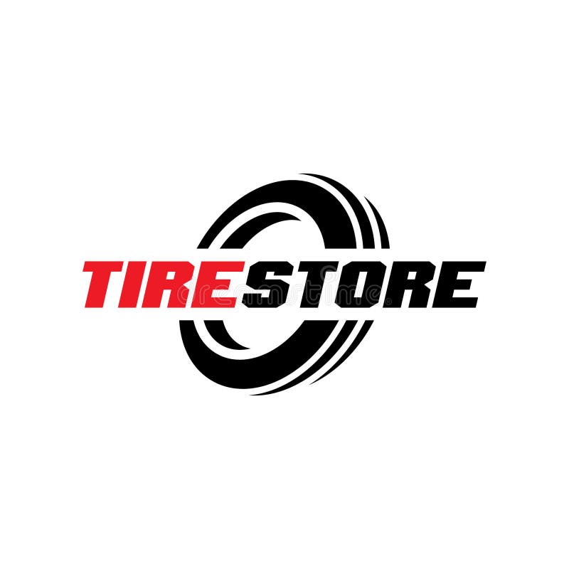 Tire Shop Logo Design, Tyre Business Branding, Tyre Logo Shop Stock ...