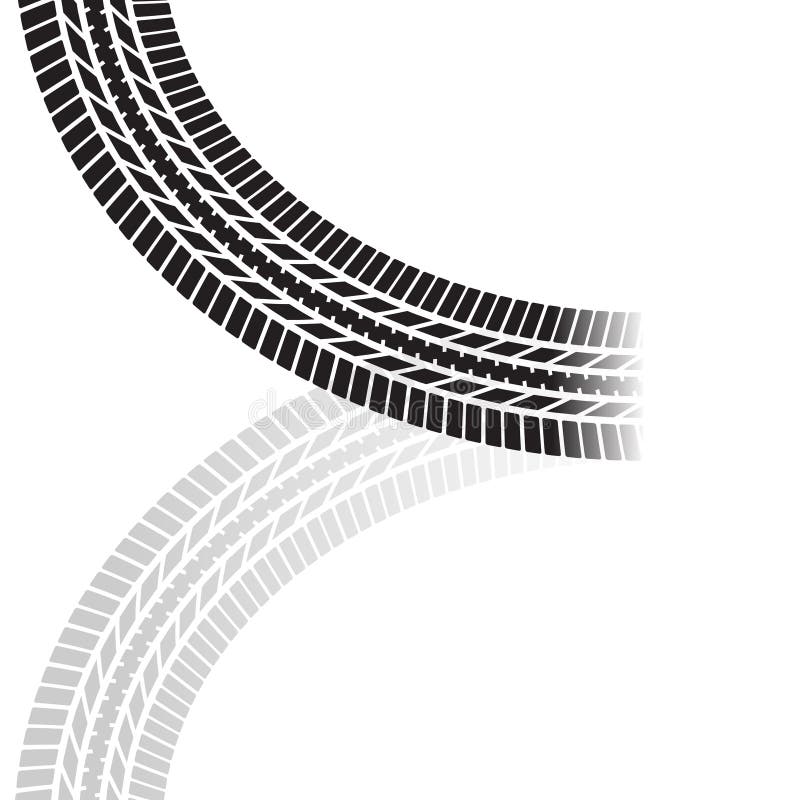 Tire track corner stock vector. Illustration of drop - 144917249