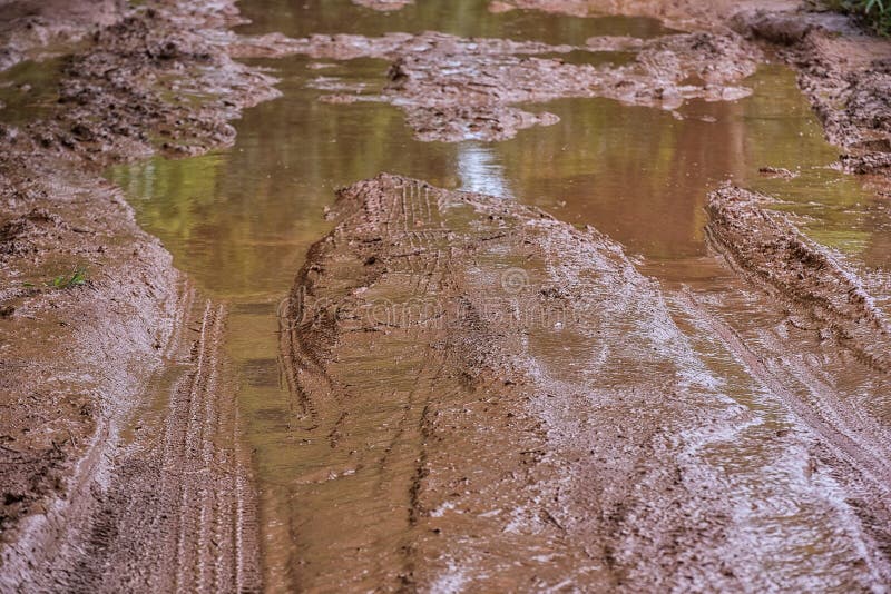 Tire Tracks On A Muddy Road Stock Photo Image of texture rural Tire Tracks On A Muddy Road Stock Photo Image of texture rural