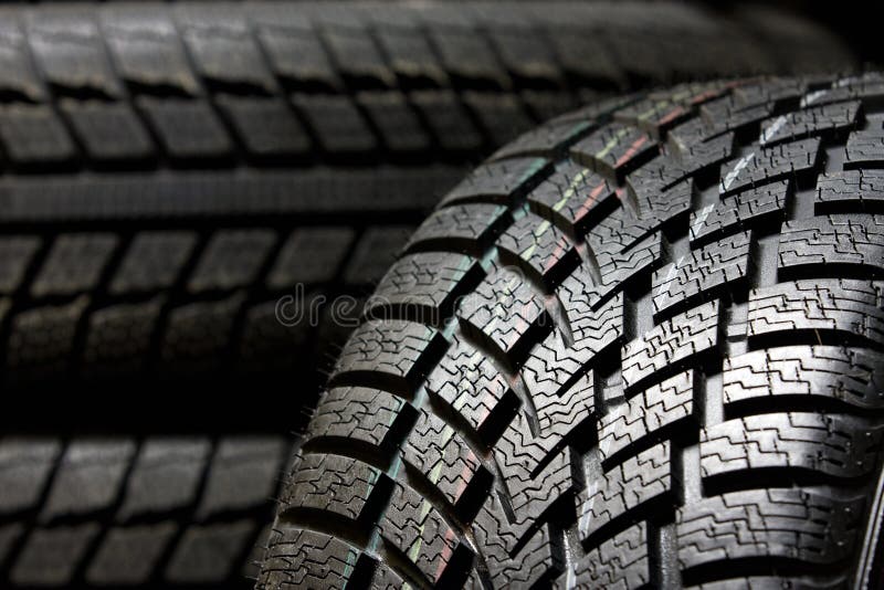 Tire tread close up