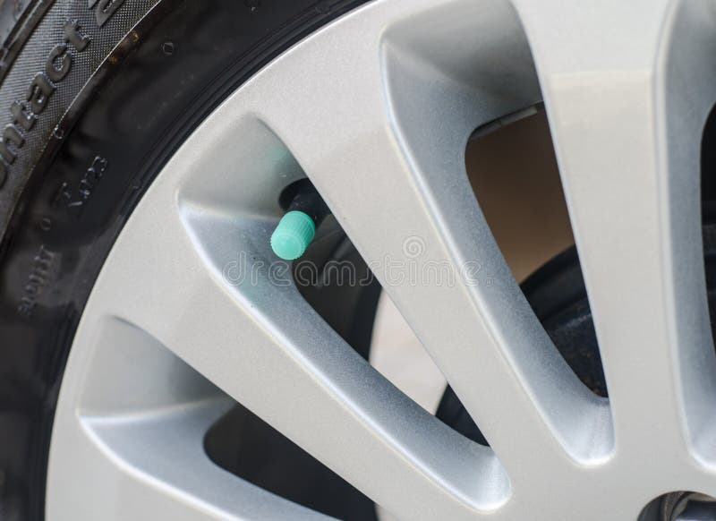 Tire valve. stock photo. Image of tire, chrome, aluminium 54238480