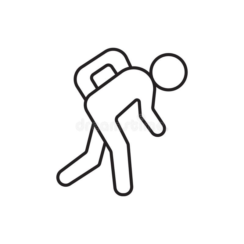 Tired icon vector stock illustration