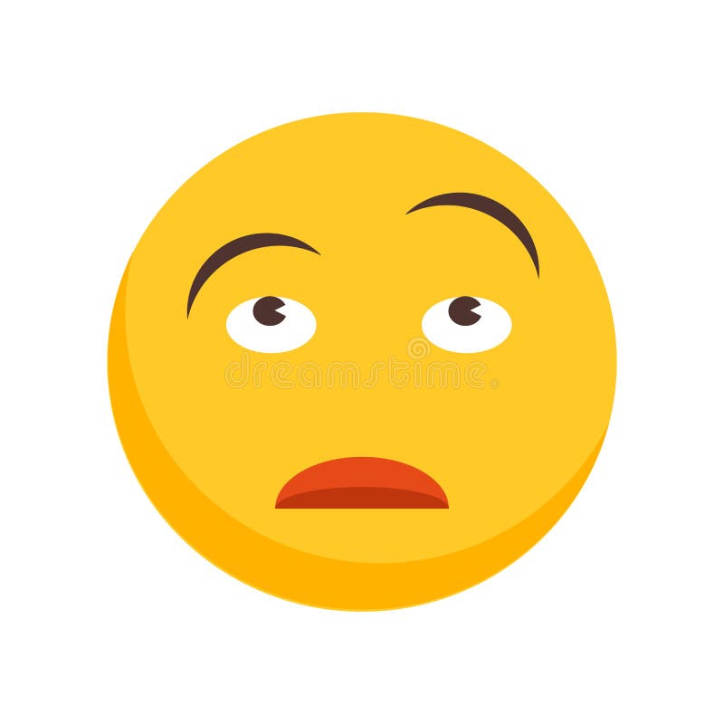 Tired icon vector isolated on white background, Tired sign vector illustration