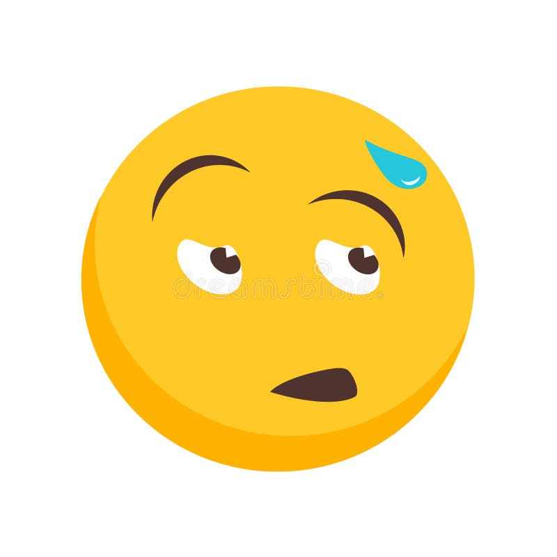 Tired icon vector isolated on white background, Tired sign vector illustration