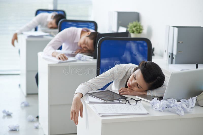 Tired office workers stock image. Image of manager, tired 66388363
