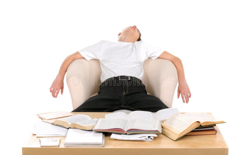 Tired student royalty free stock photography Tired student royalty free stock photography