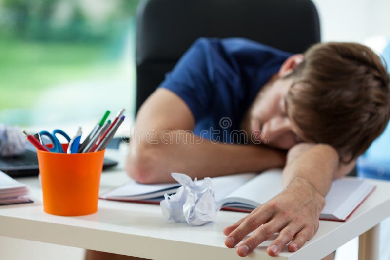 Tired student fall asleep royalty free stock photos Tired student fall asleep royalty free stock photos