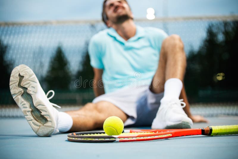 Tired Male Tennis Player Court Stock Photos - Download 65 Royalty ...