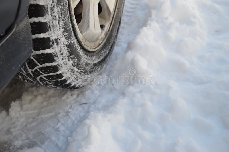 Tires and Car Wheels in the Snow 2 Stock Image Image of wheel, wheels