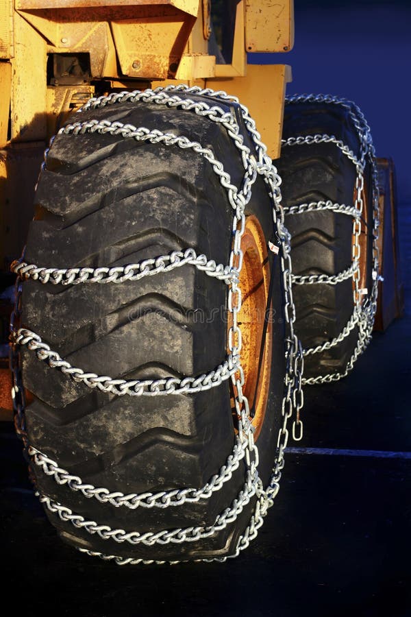 Tires in Chains stock image. Image of tires, chained 36075207