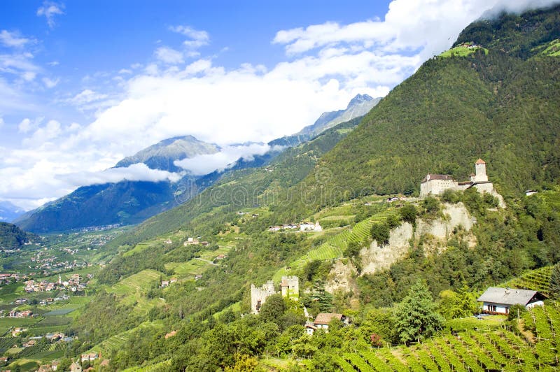 Tirolo замока стоковое фото