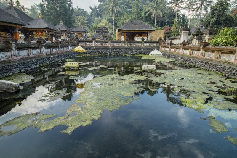 Tirta Empul świątynia, Hinduska balijczyk wody świątynia obraz royalty free Tirta Empul świątynia, Hinduska balijczyk wody świątynia obraz royalty free