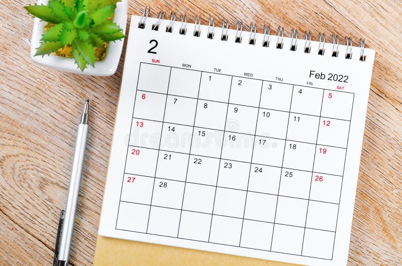 Tischkalender für Holz im Februar 2022