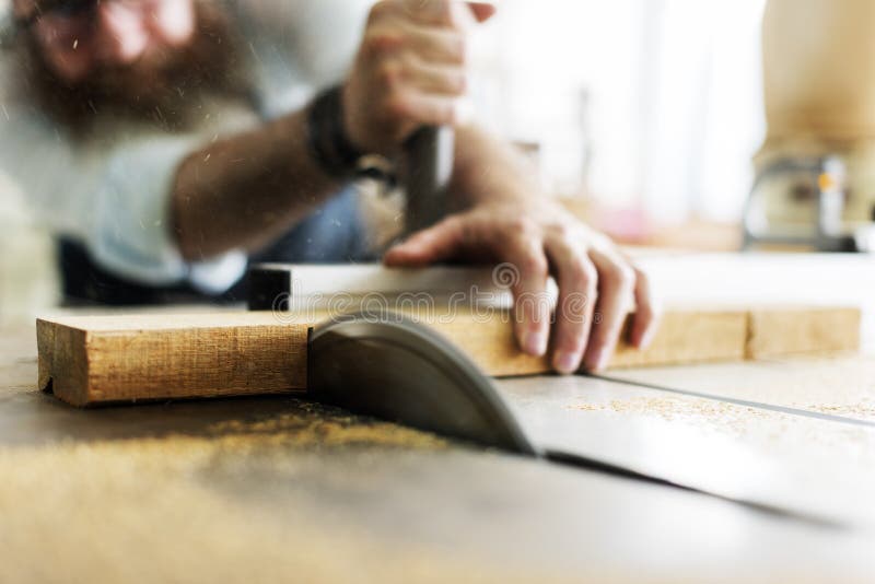 Tischler-Handwerker-Handicraft Wooden Workshop-Konzept