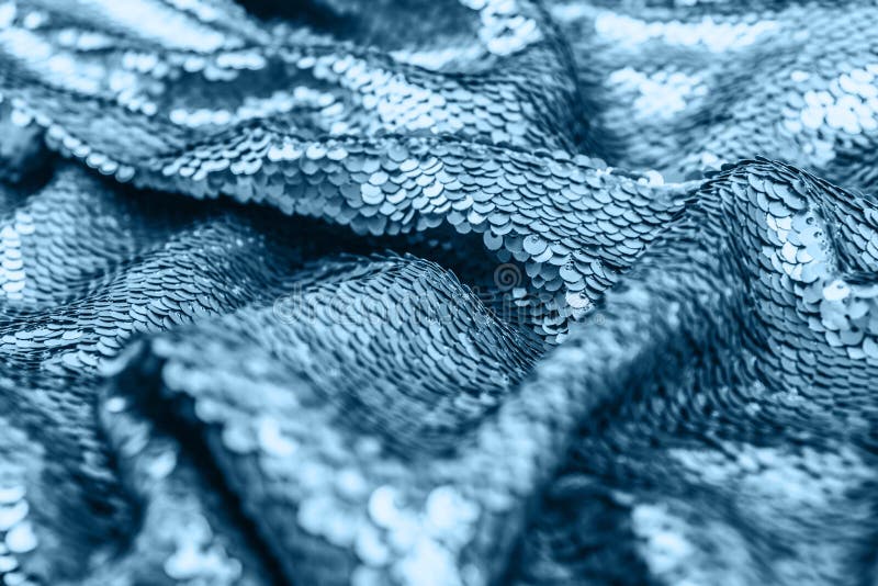 Tissu brillant bleu ciel avec paillettes, arrière-plan abstrait photos stock Tissu brillant bleu ciel avec paillettes, arrière-plan abstrait photos stock