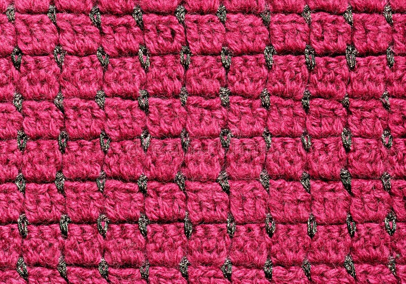 Tissu rouge de crochet photo libre de droits Tissu rouge de crochet photo libre de droits
