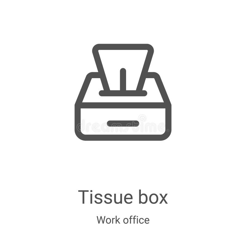 Tissue Box Icon Vector From Work Office Collection Thin Line Tissue Box Outline Icon Vector Illustration Linear Symbol For Use Stock Vector Illustration Of Icon Handkerchief