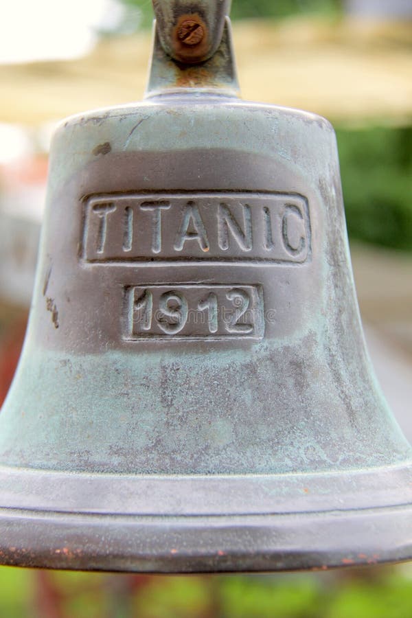 Ship bell of Titanic ship stock photo. Image of winter 24349160
