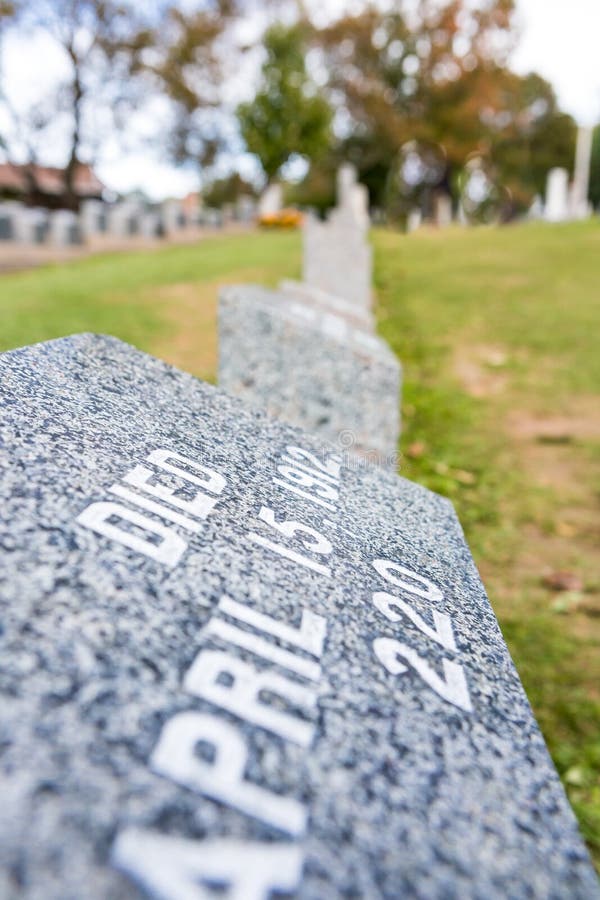 Titanic Cemetery. Place in the city of Halifax in Canada where t royalty free stock images Titanic Cemetery. Place in the city of Halifax in Canada where t royalty free stock images