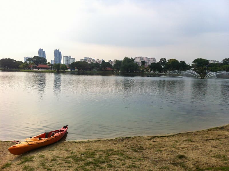 Titiwangsa Lake in Kuala Lumpur Malaysia stock image Titiwangsa Lake in Kuala Lumpur Malaysia stock image