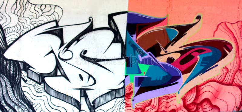 Titolo colorato di lerciume dei graffiti illustrazione di stock Titolo colorato di lerciume dei graffiti illustrazione di stock