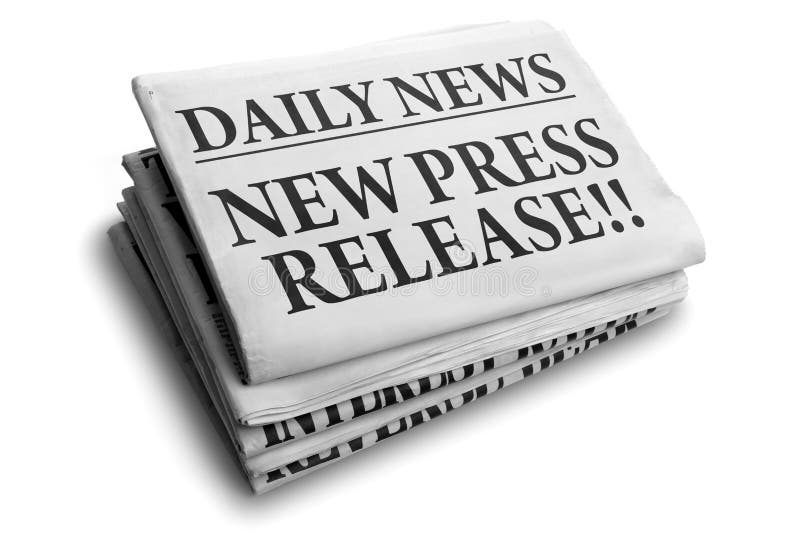 Titre neuf de quotidien de communiqué de presse photos libres de droits Titre neuf de quotidien de communiqué de presse photos libres de droits
